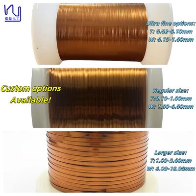 Ultra-thin 0.5x0.03mm Flat Enameled Copper Wire