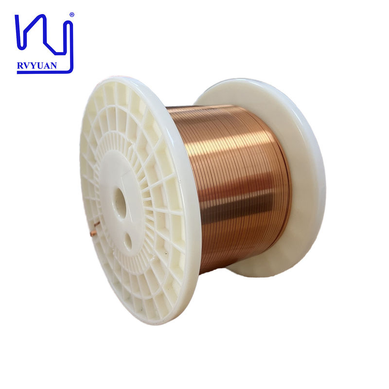 Polyurethane Class 180 0.50mm 0.06mm 0.8mm Enameled Flat Copper Wire For Motor