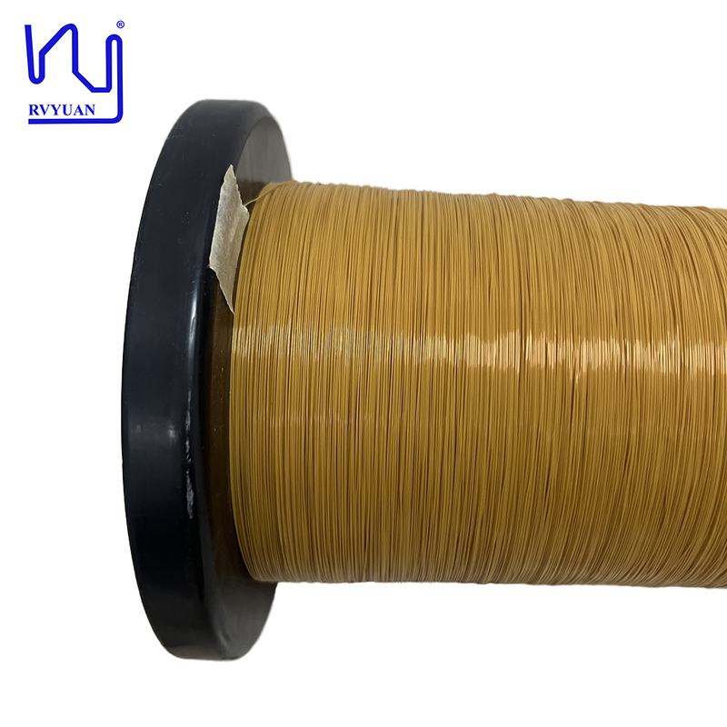 UL Certified Triple Insulated Copper Wire Class F Yellow 0.15mm Insulated TIW Wire