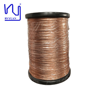 سیم های Litz رشته ای 0.1 میلی متر * 180 رشته سیم مسی میناکاری شده برای ترانسفورماتور