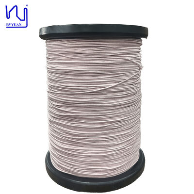 سیم آهنربایی فرکانس بالا USTC UEW 0.10 میلی متری با پوشش ابریشم سیم لیتز برای سیم پیچ های شارژ بی سیم خودرو